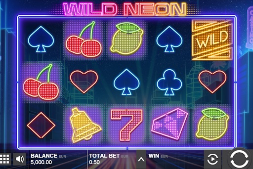 Великолепная графика и классическая тематика на игровом слоте «Wild Neon» в Вавада казино